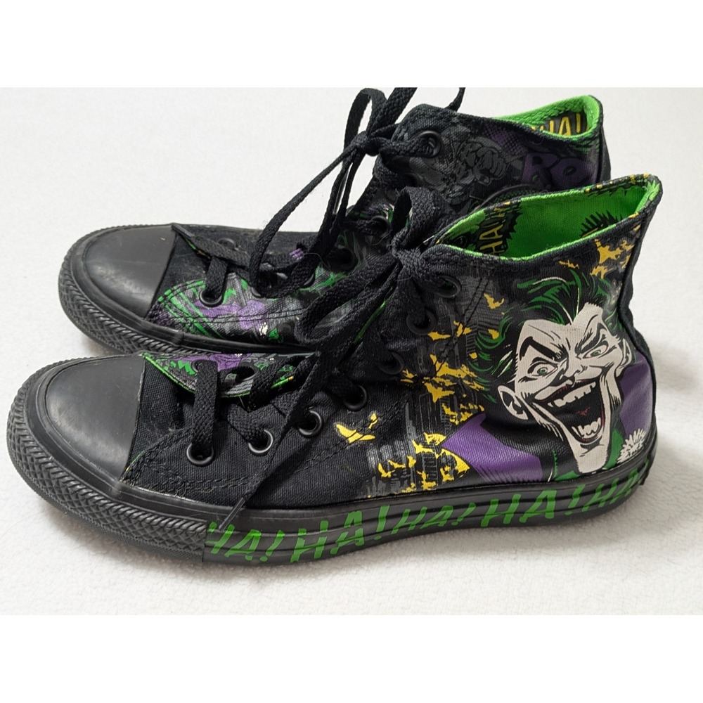 2012 Converse All Star The Joker DC Comics Hightop Chuck Taylor M 7 W 8 (RARE)